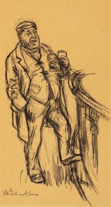 Homem em um bar de William James Glackens
